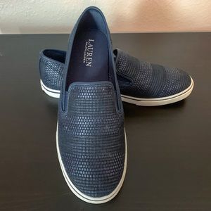 Ralph Lauren Navy Slip Ons